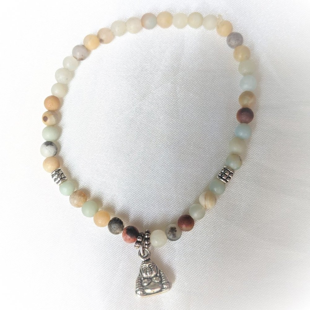 Amazonite Buddha Bracelet